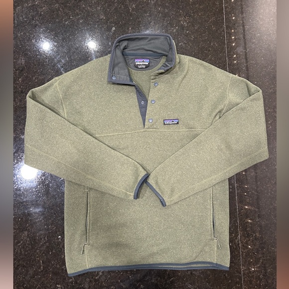Patagonia 1/4 Snap Fleece Pullover in Green - Size Medium - Picture 2 of 4